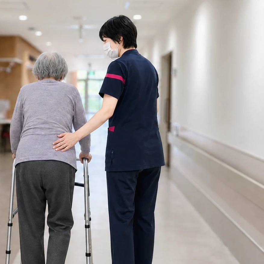 患者さまの生活リハビリを支える介護職員